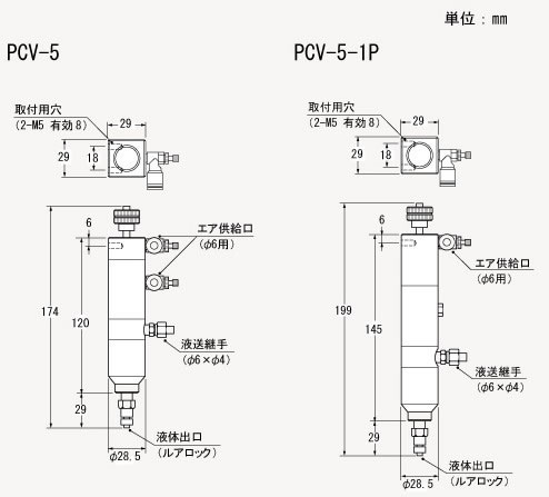 武藏点胶阀PCV-5 外观尺寸